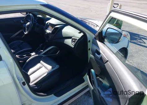 2014 Hyundai Veloster Turbo W/Black from USA, damaged, VIN KMHTC6AE7EU210334